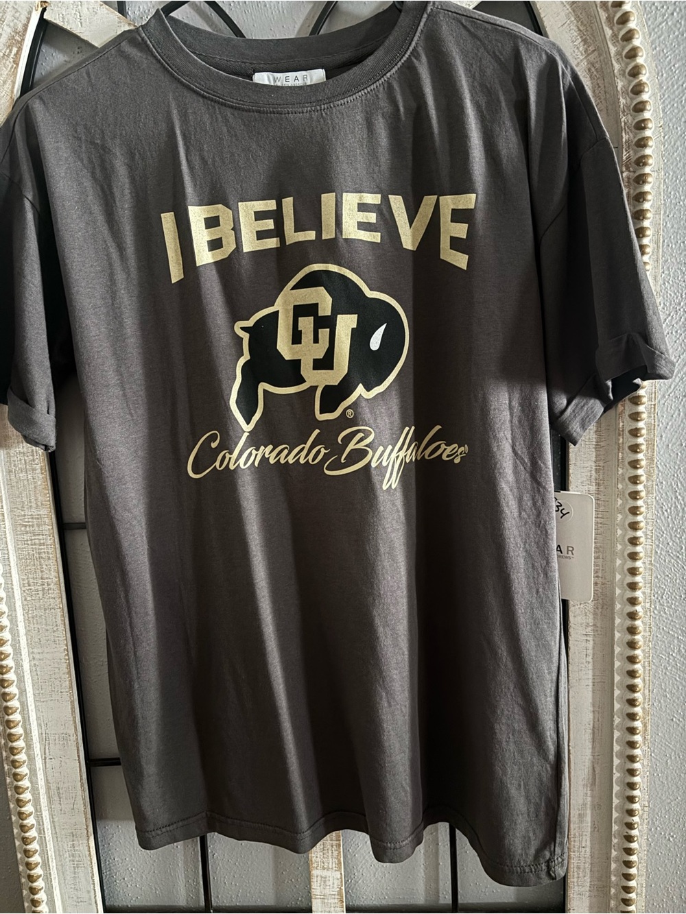 Colorado Buffaloes I Believe Graphic Tee - Black NWT Small